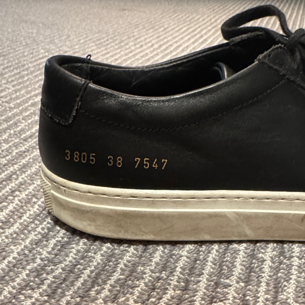 Common Projects Black Leather Sneakers